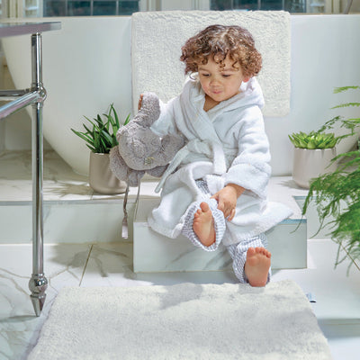 Bamboo Plain White Bathmat 2