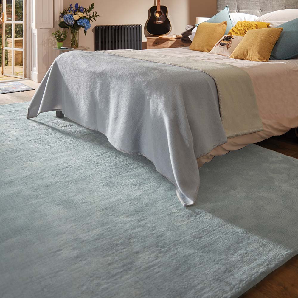 Luxury Wool Throw Ice and Sandstone 5