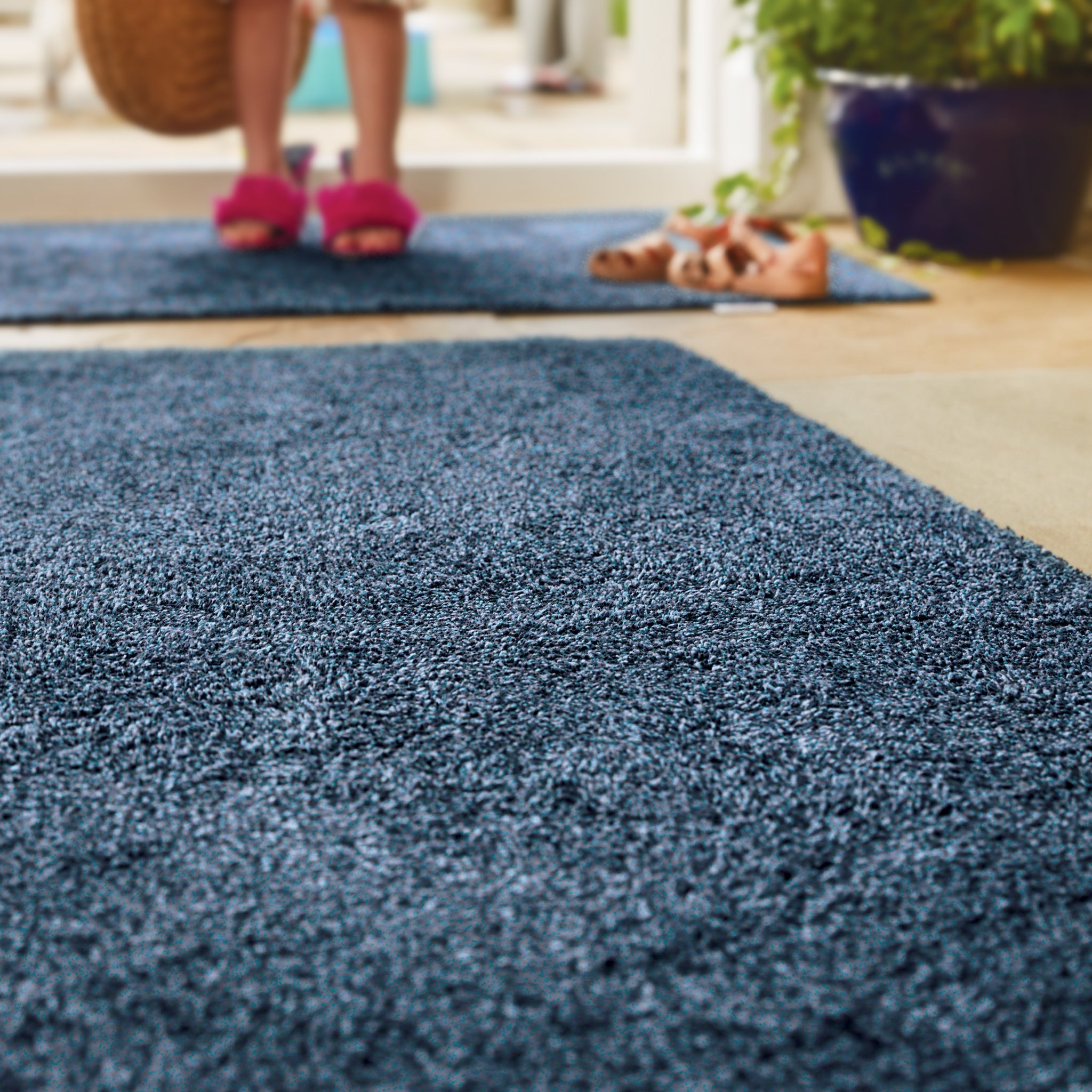 Plain Fleck - Indigo Doormat