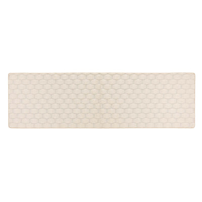Sculptured Basketweave Rug Ivory 3