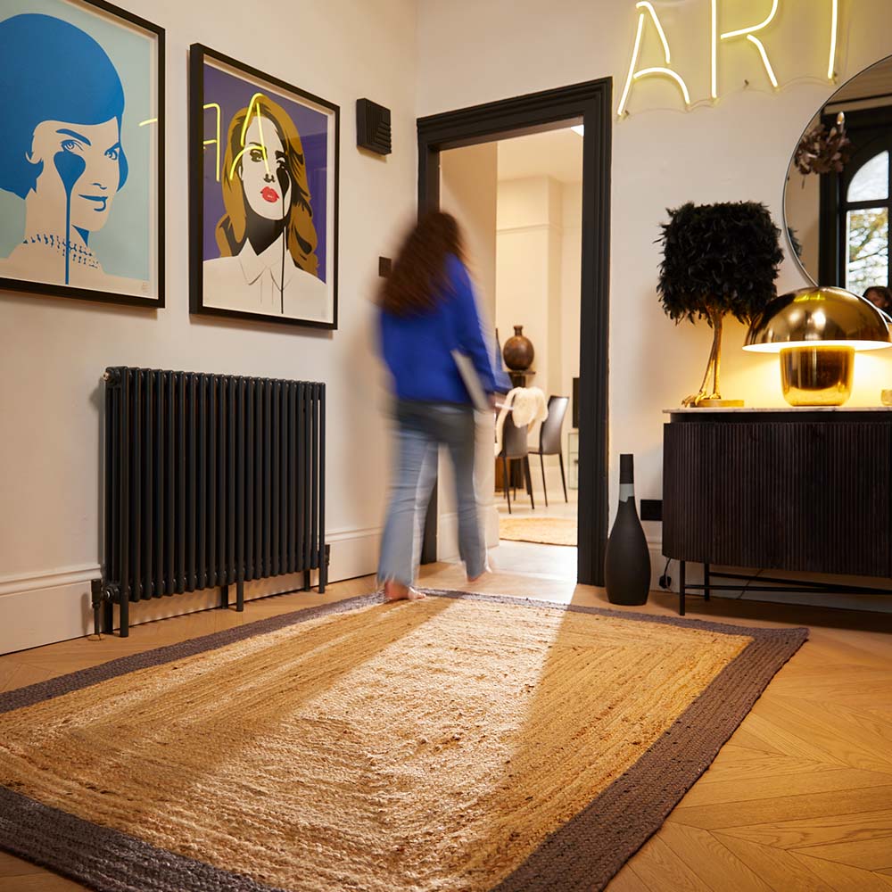 Jute Border Rug Grey 2