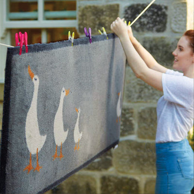 Kitchen 16 Geese Grey Doormat 4
