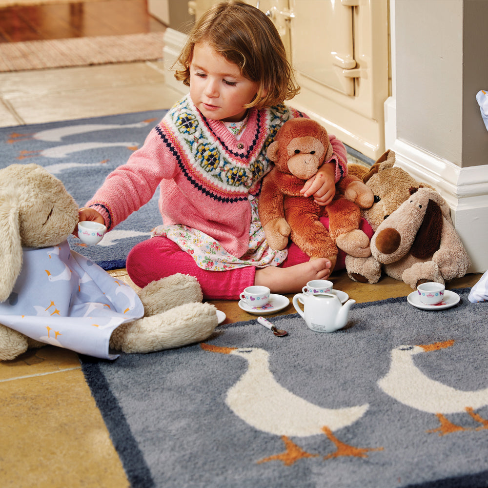 Kitchen 16 Geese Grey Doormat 3