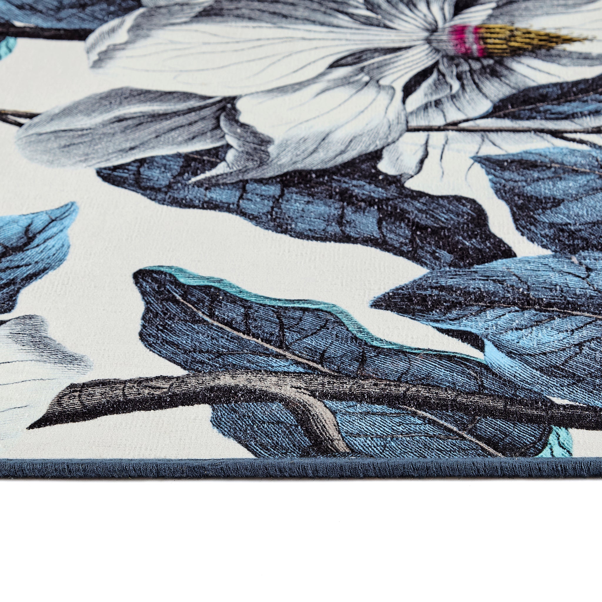 Hug Rug Magnolia Garden Washable Rug Texture Close Up