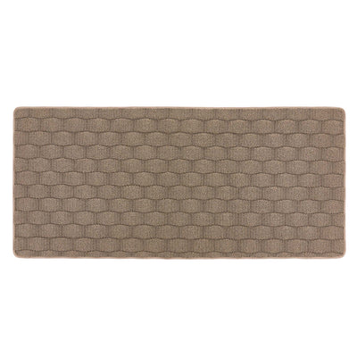 Sculptured Washable Basketweave Runner Mink 5