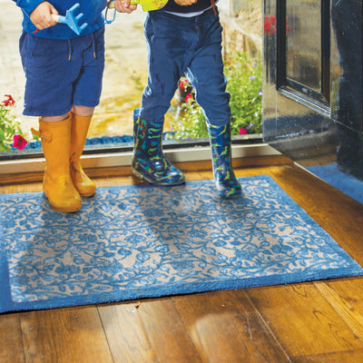 Nature 33 Blue Floral Doormat 2