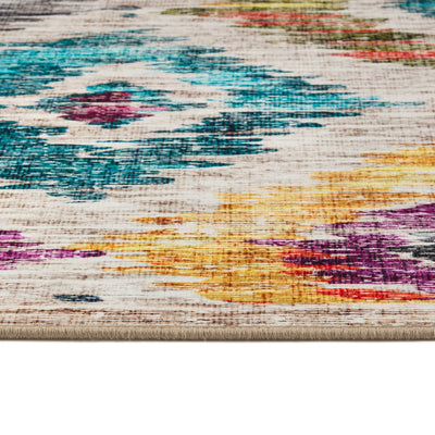 Hug Rug Painted Ikat Washable Rug Texture