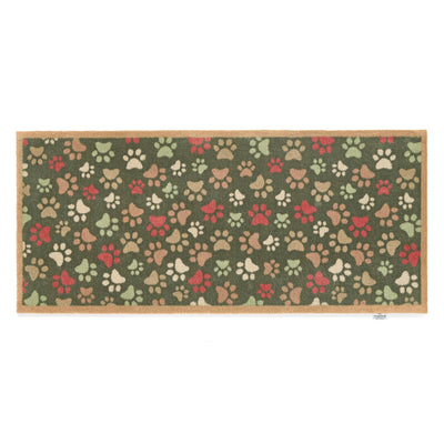 Hug Rug Green Paws For Love Washable Runner