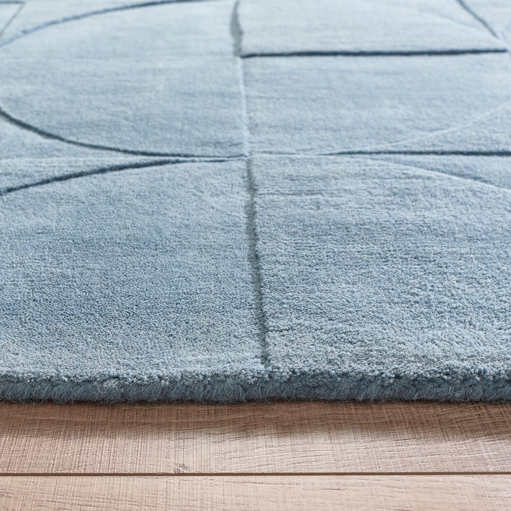 Penny Rug Steel Blue 4