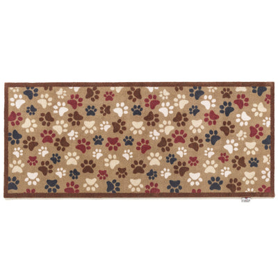 Overhead image of a brown Pet 45 washable runner from Hug Rug