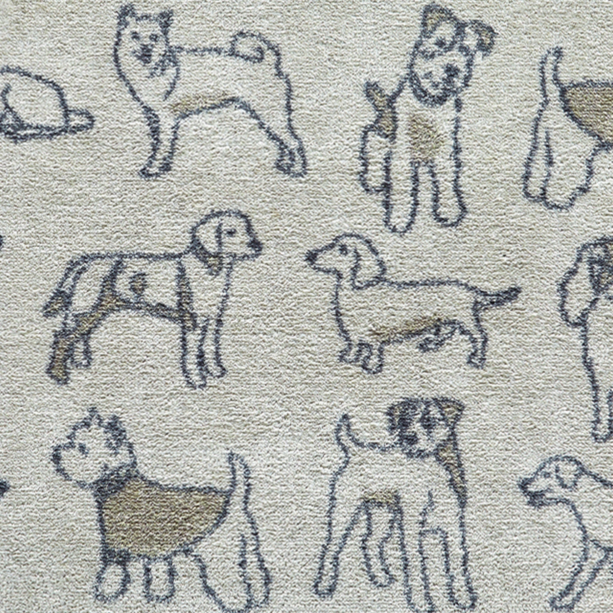 Close up image of a grey Pet 70 washable doormat pattern from Hug Rug
