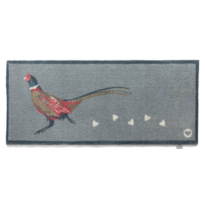 Pheasant 1 Grey Washable Runner 6