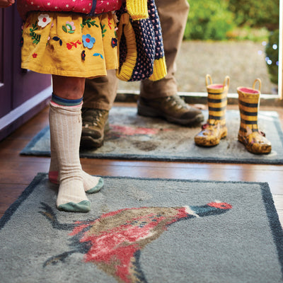 Pheasant 1 Grey Washable Doormat 3