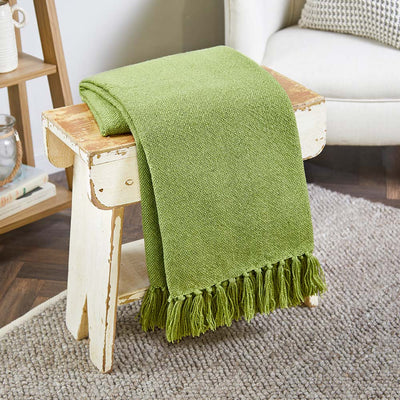 Plain Throw Green 2
