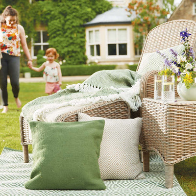 Plain Cushion Dark Green 3