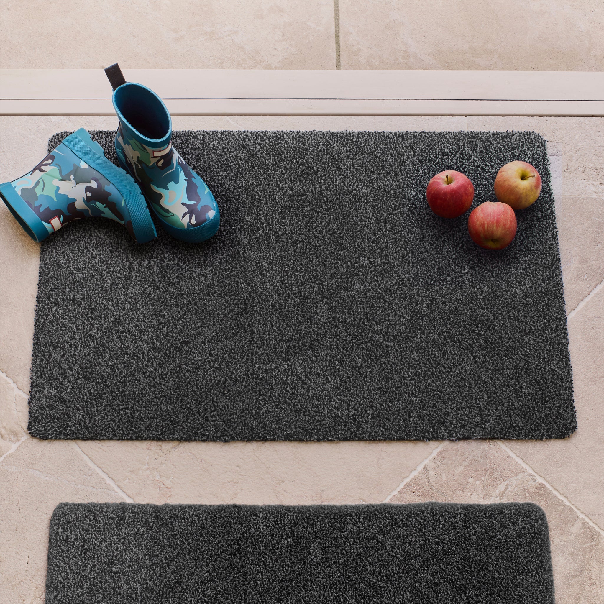 Plain Fleck - Charcoal Grey Doormat 3