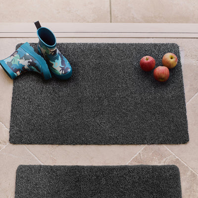 Plain Fleck - Charcoal Grey Doormat 3