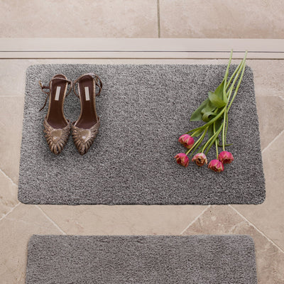 Plain Fleck - Light Grey Doormat 3