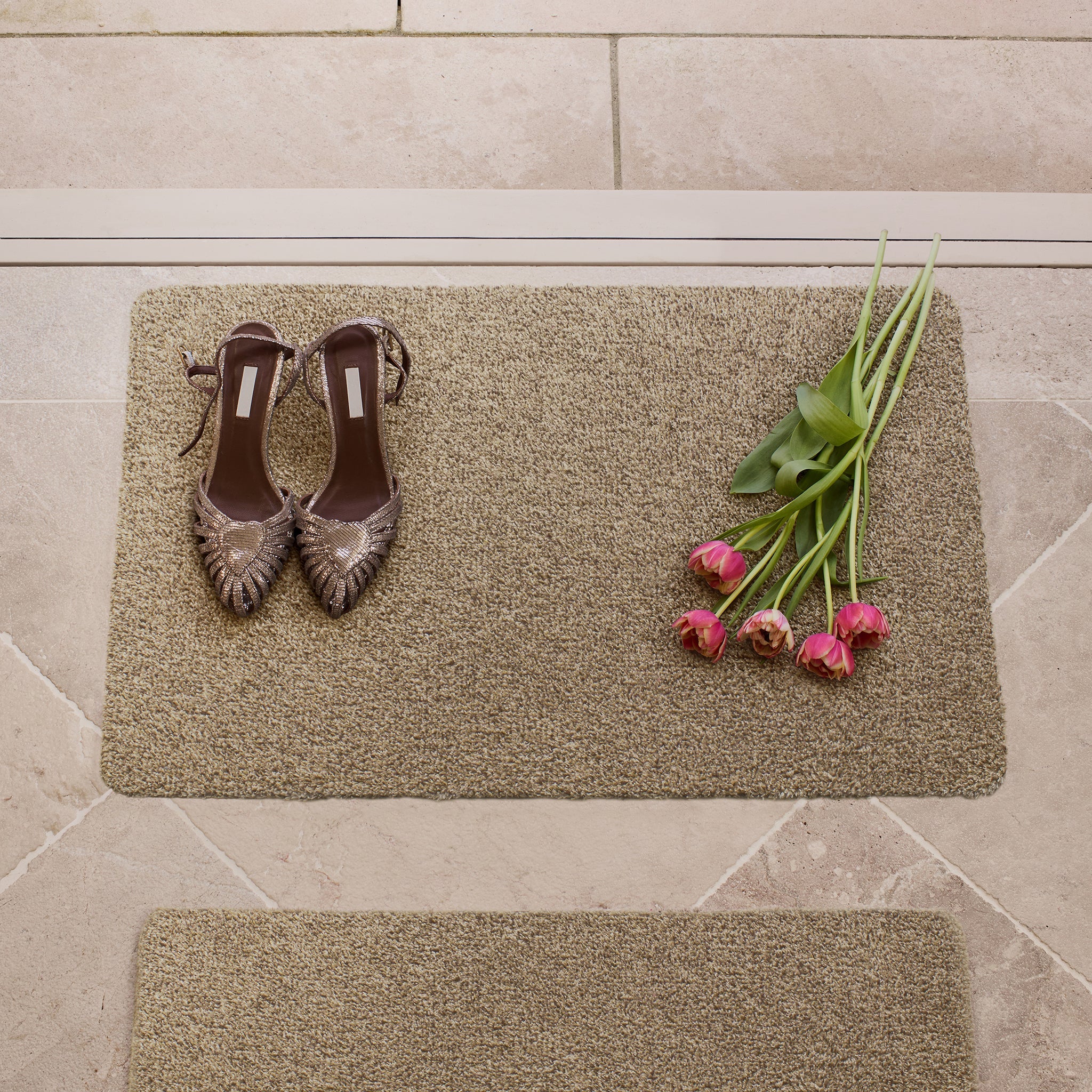 Plain Fleck - Linen Washable Doormat 4