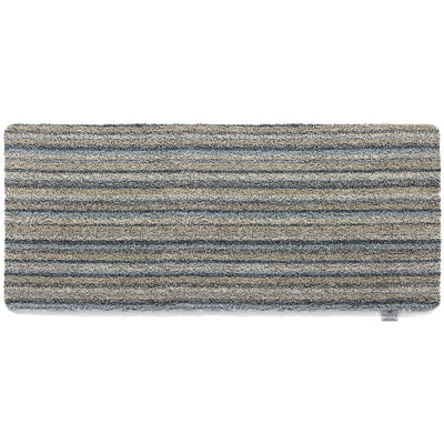 Ribbon Grey Striped Washable Doormat 7