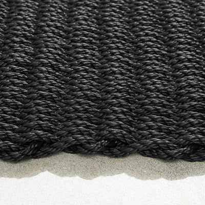 Outdoor Rope Mat Black