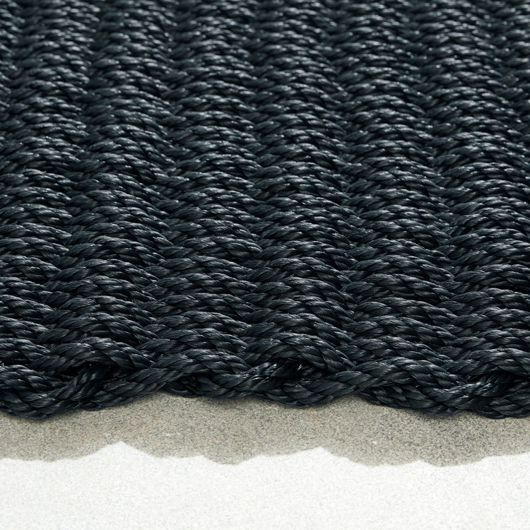 Outdoor Rope Mat Navy Blue