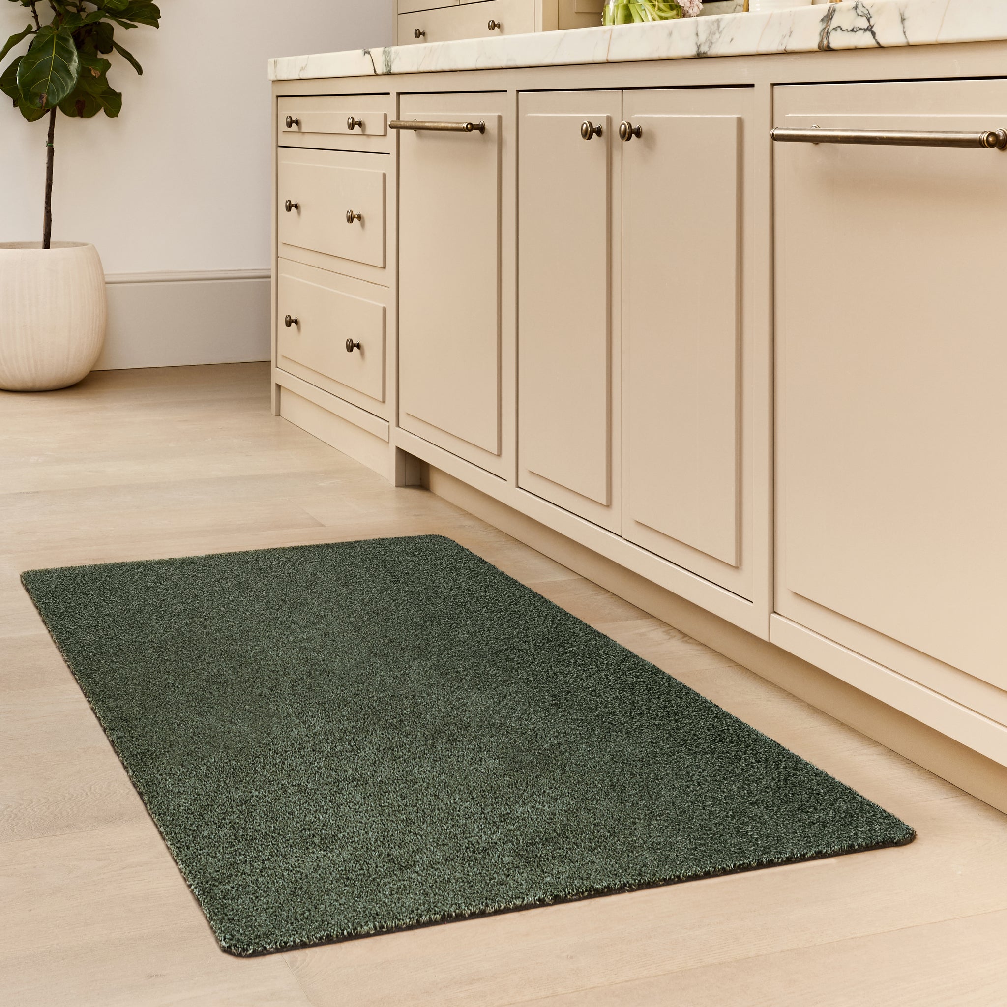 Plain Fleck - Sage Green Doormat 3