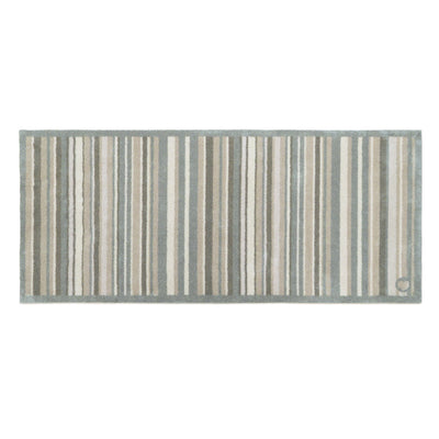 Sage Green Stripe Washable Runner 6