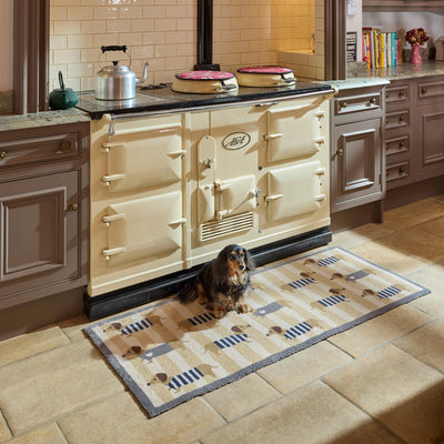Hug Rug Beige Sausage Chic Washable Kitchen Runner