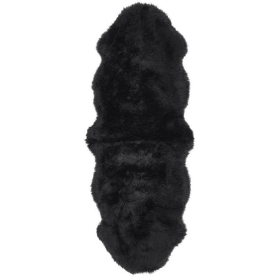 Genuine Sheepskin Rug Black 5