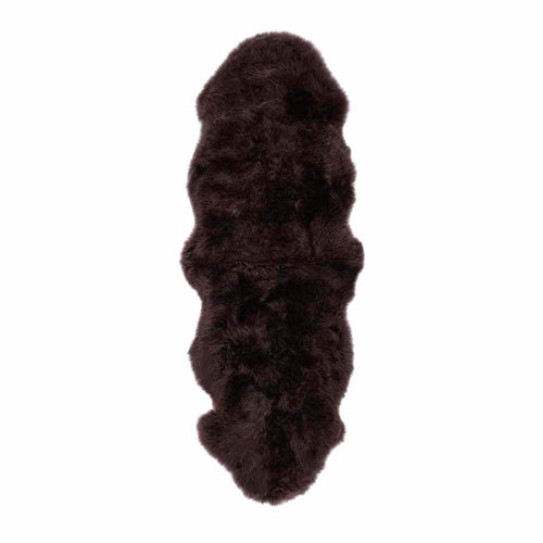 Genuine Sheepskin Rug Chocolate