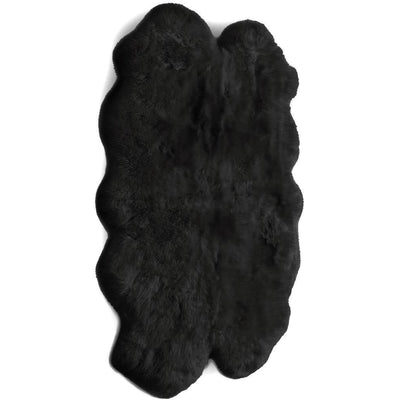 Genuine Sheepskin Rug Black 6