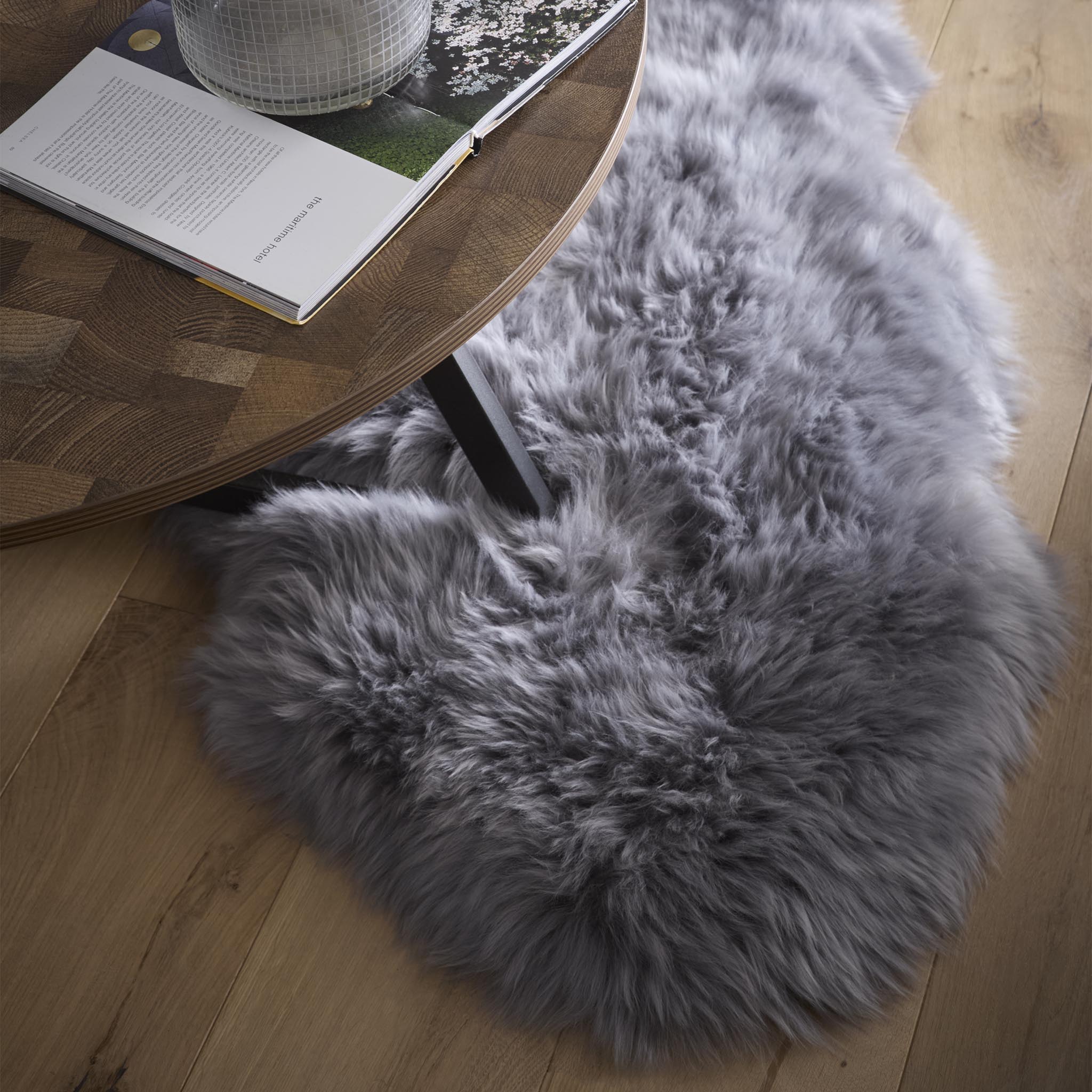 Genuine Sheepskin Rug Grey 5