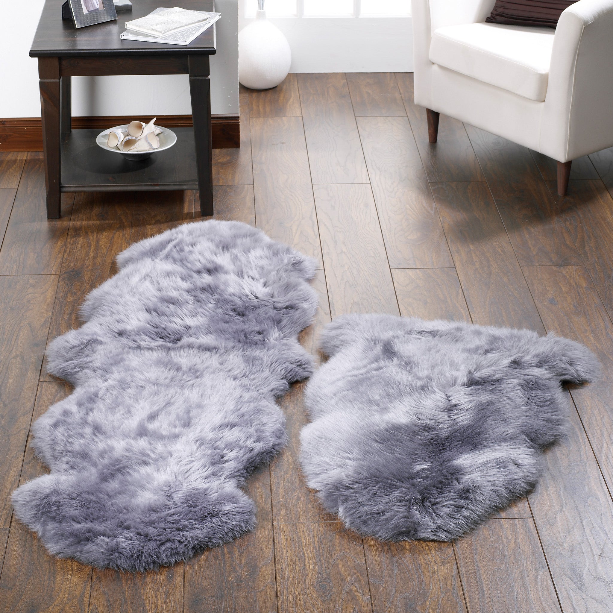 Genuine Sheepskin Rug Grey 4