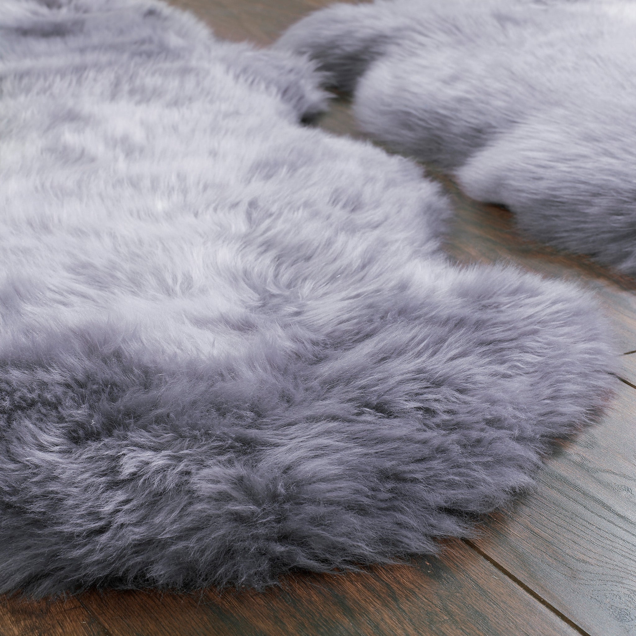 Genuine Sheepskin Rug Grey 6