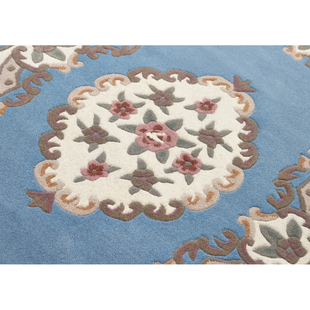 Shensi Aubusson Rug in Blue 9