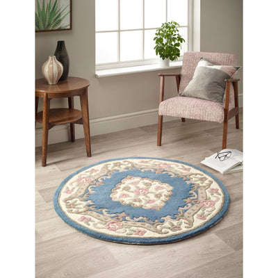 Shensi Aubusson Rug in Blue 6