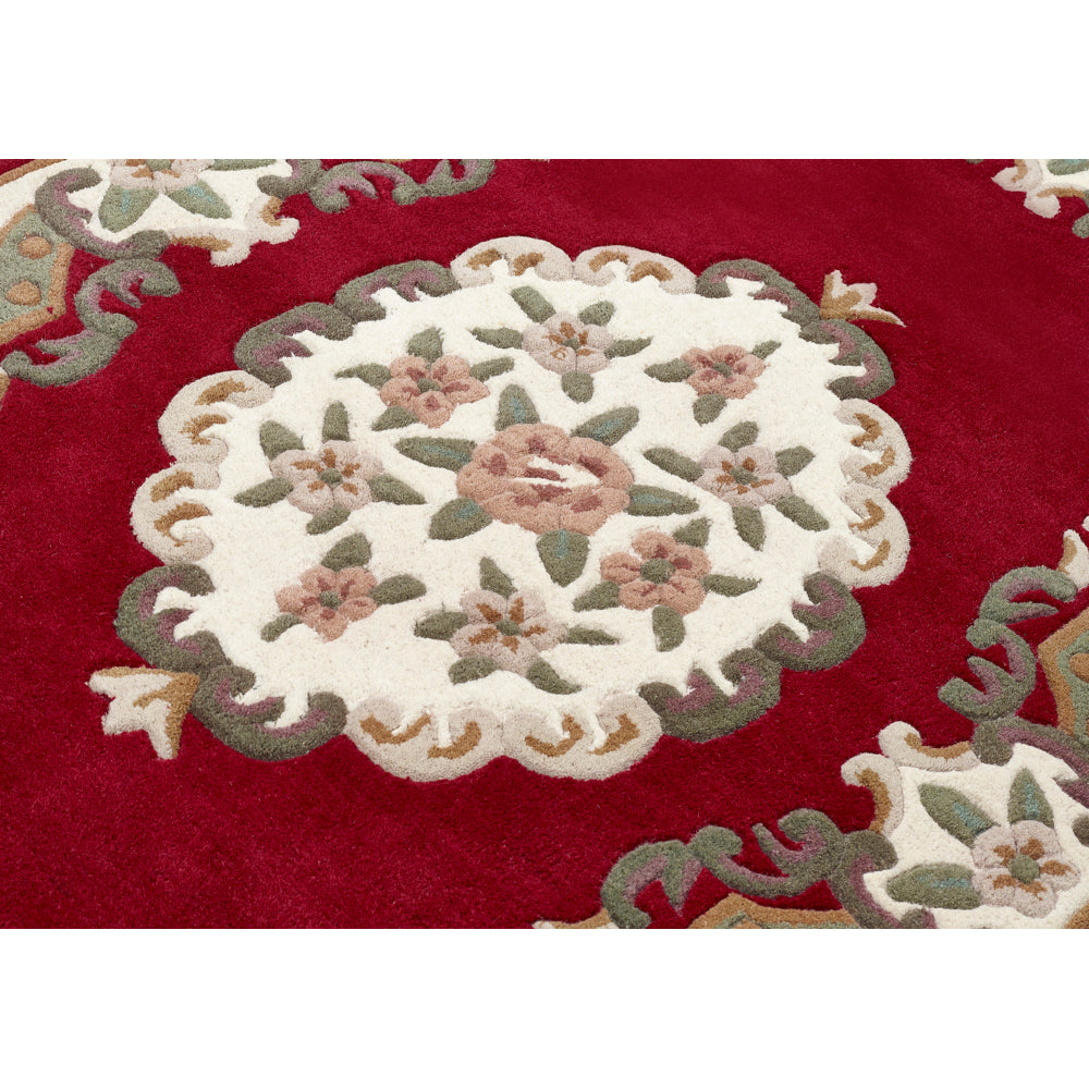 Shensi Aubusson Rug in Wine 7