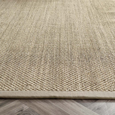 Sisal Rug Light Beige with Sand Border 5