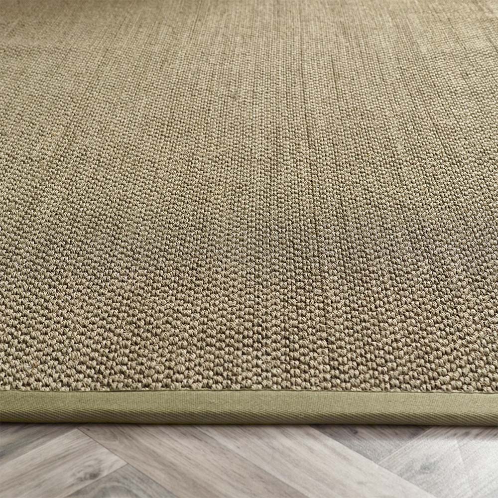 Sisal Rug Green with Sage Green Border 5