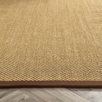 Sisal Rug Natural with Dark Brown Border 5