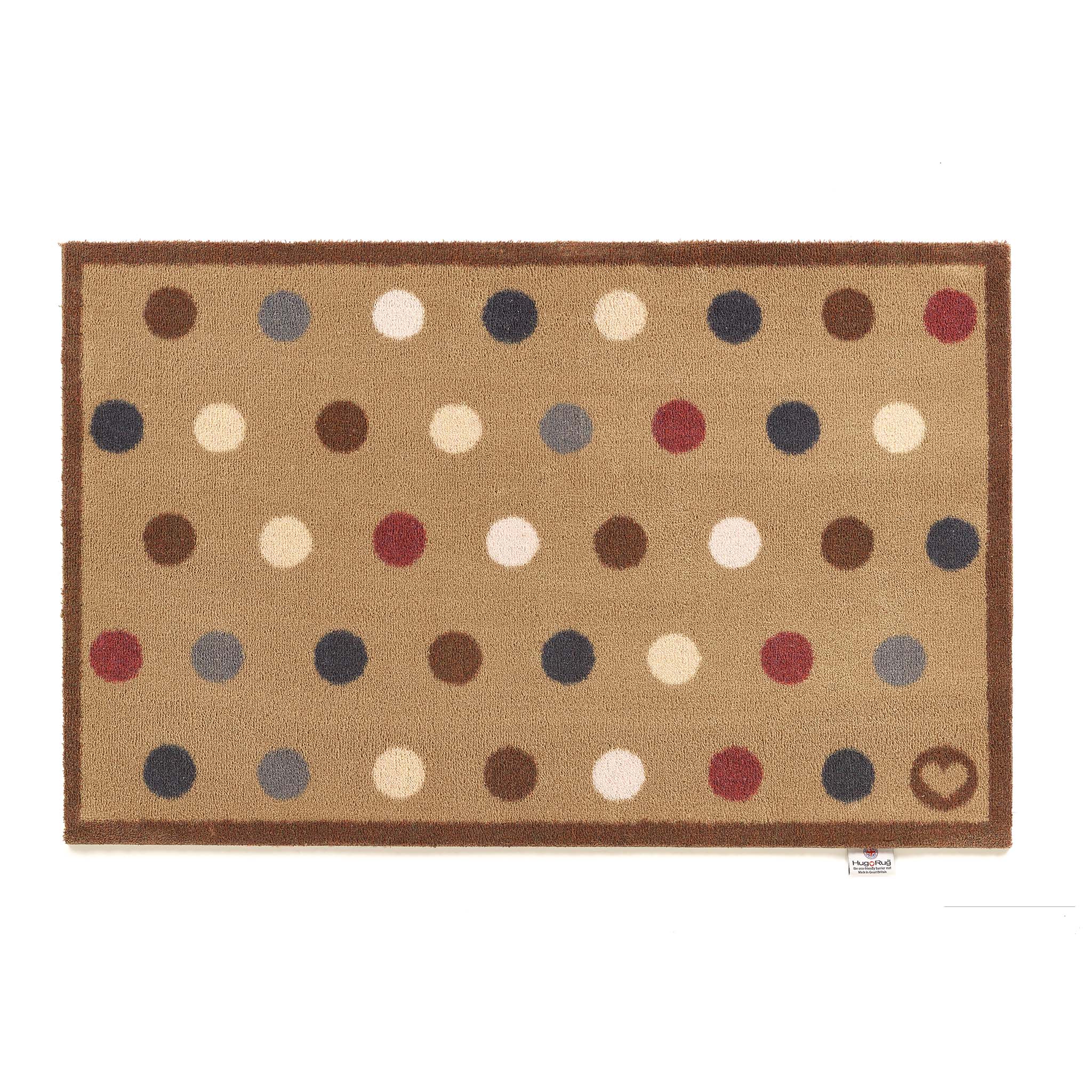 Spot 10 Light Brown Washable Doormat 5