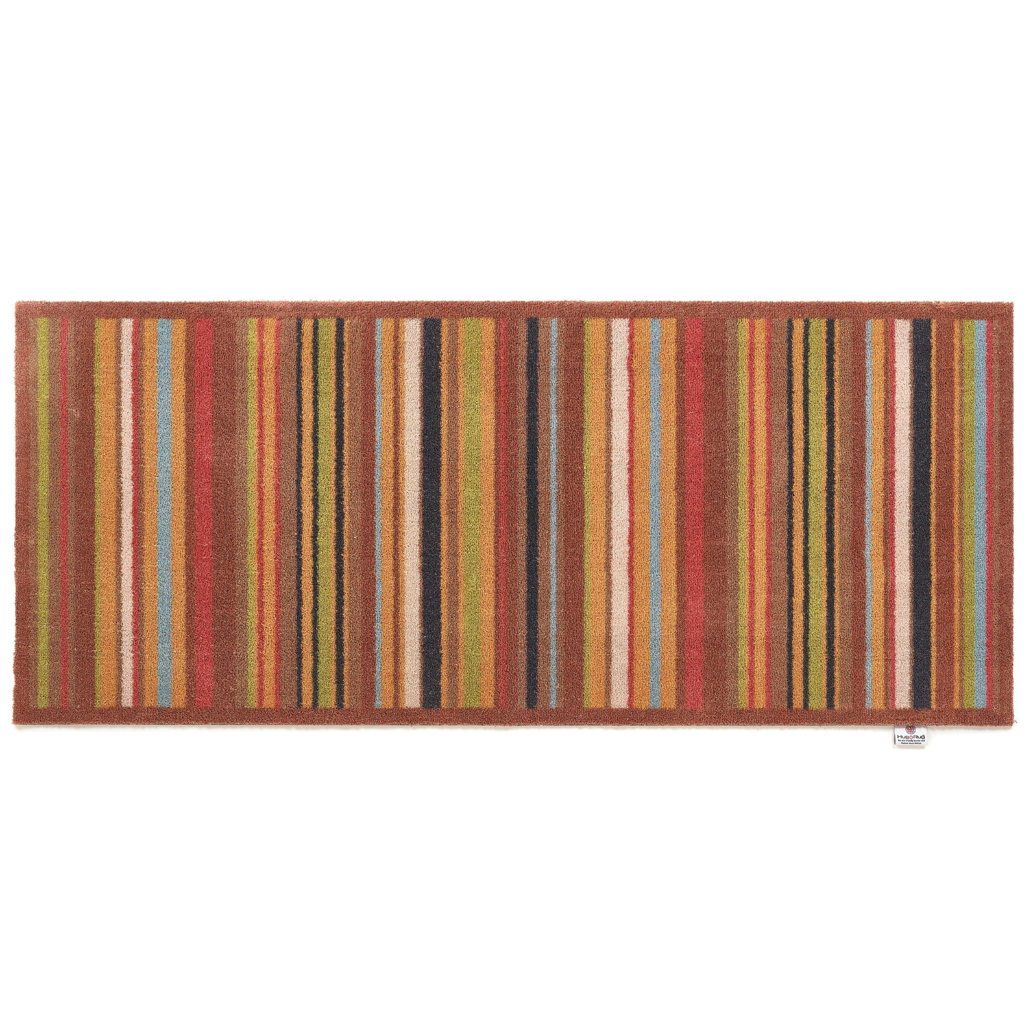 Stripe 70 Red Green Washable Runner 4