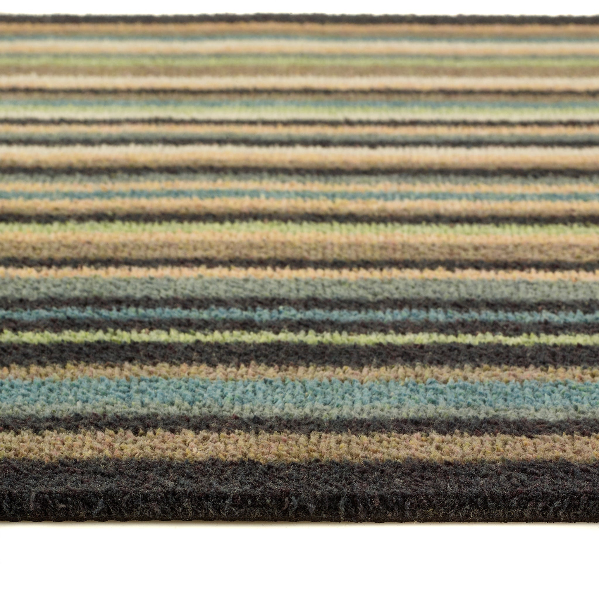 Stripe 84 Blue Green Washable Doormat 3
