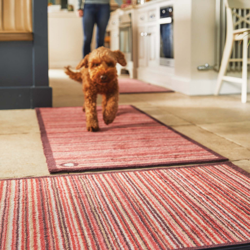 Stripe Red 2 Rug Hug Rug Hug at Home