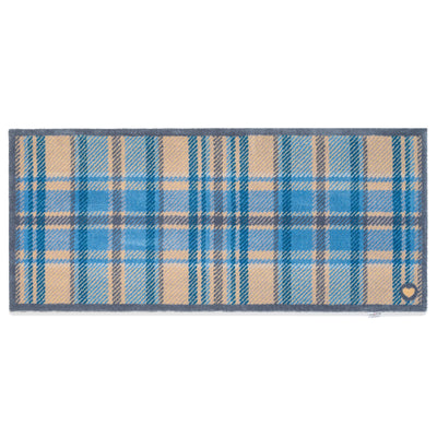 Tartan - Blue Washable Doormat 6