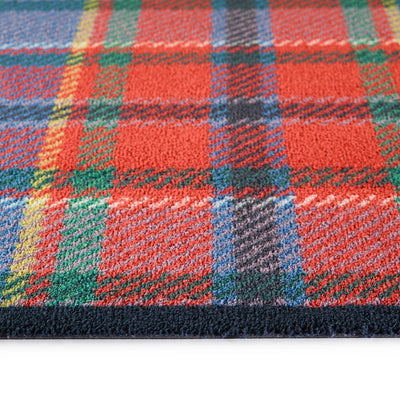 Tartan - Red/Blue Washable Doormat 4