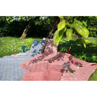 Trellis Throw Denim Blue 2