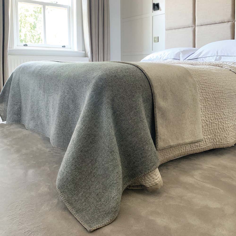 Wool Throw Uniform and Sandstone 3