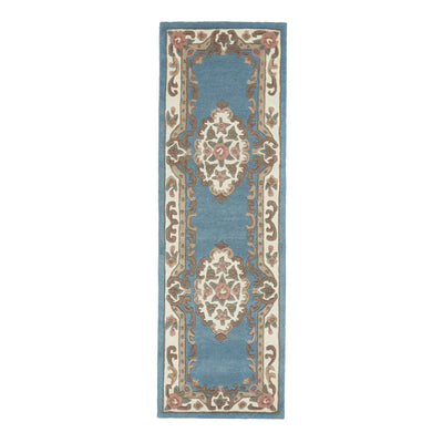 Shensi Aubusson Runner in Blue 2